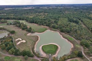 Les Bordes (Old) 14th Green Side Aerial